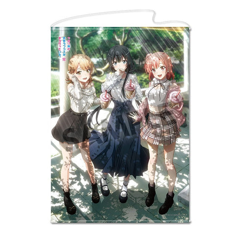 『やはり俺の青春ラブコメはまちがっている。完』描き下ろしB1タペストリー 雪乃&結衣&いろは 公園デート ver.